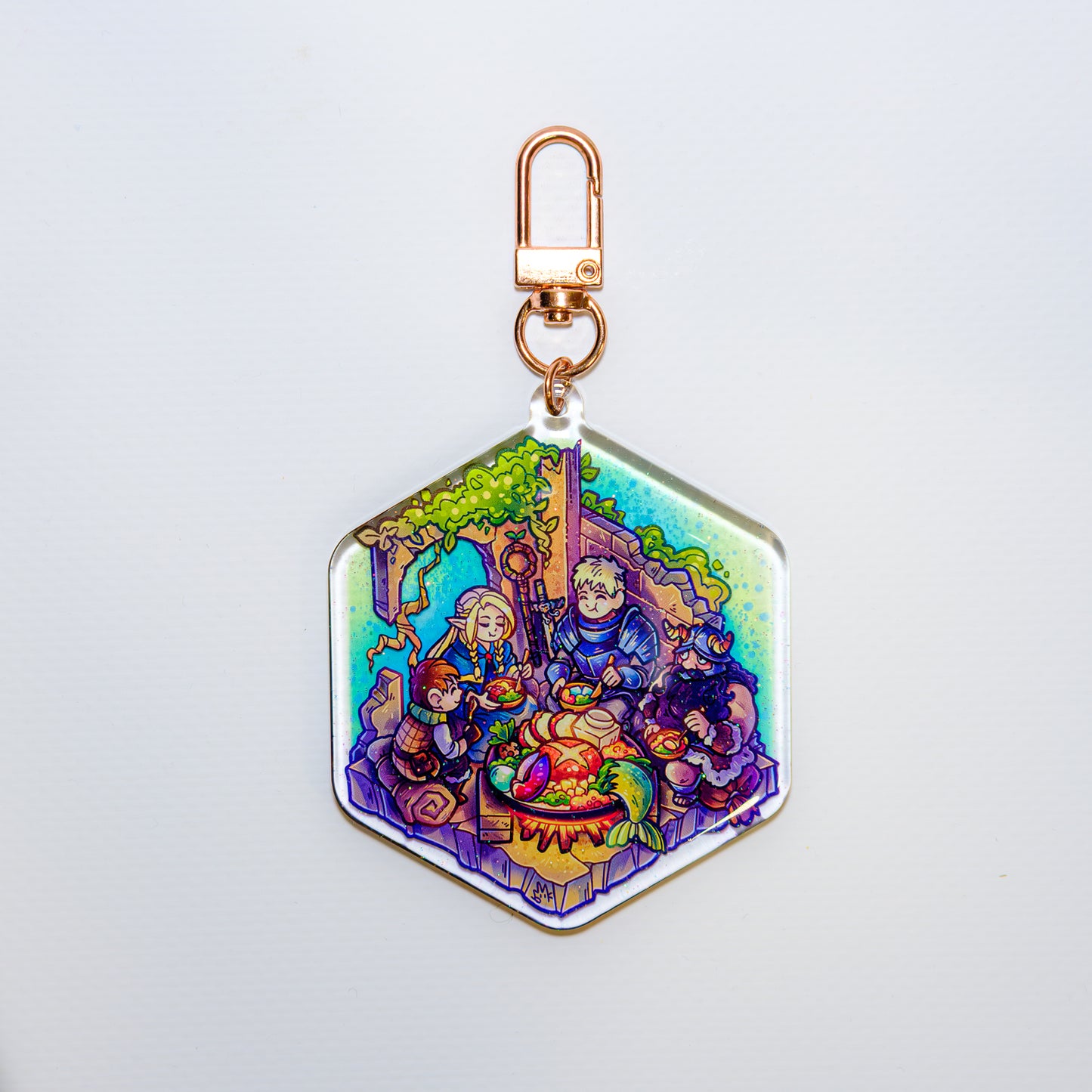 Dungeon Meshi Hexa Keycharm
