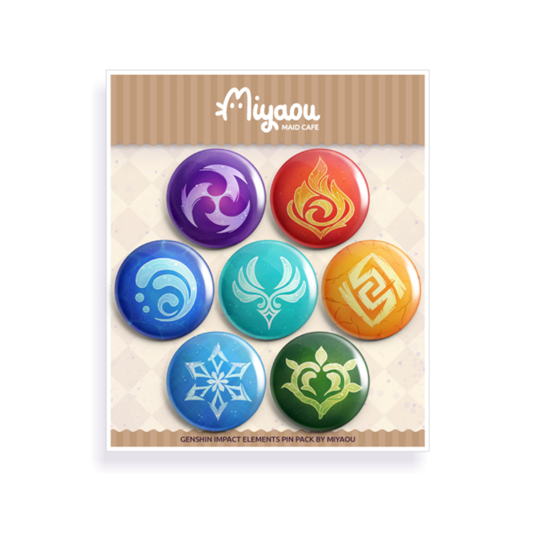 Genshin Elements Pin Pack