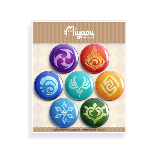 Genshin Elements Pin Pack