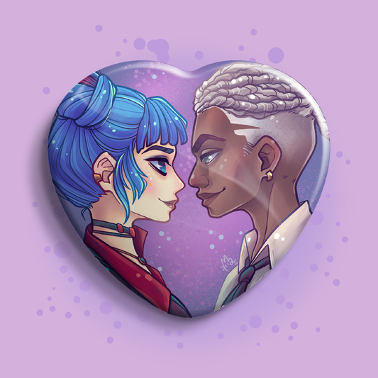 Powder & Ekko Ship Heart Pin