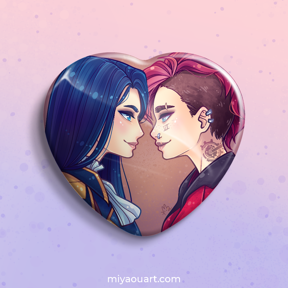 Caitlyn & Vi Ship Heart Pin