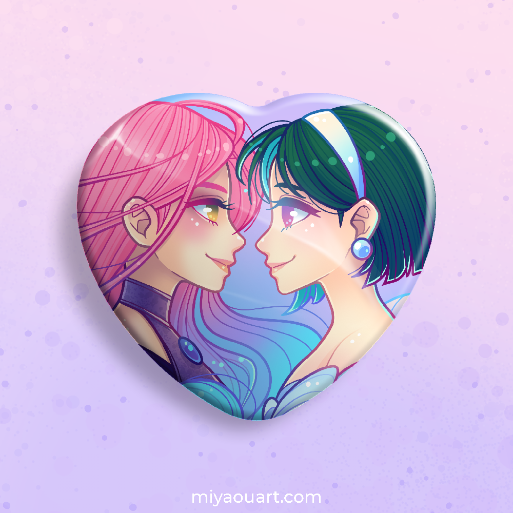 Mizi & Sua Ship Heart Pin