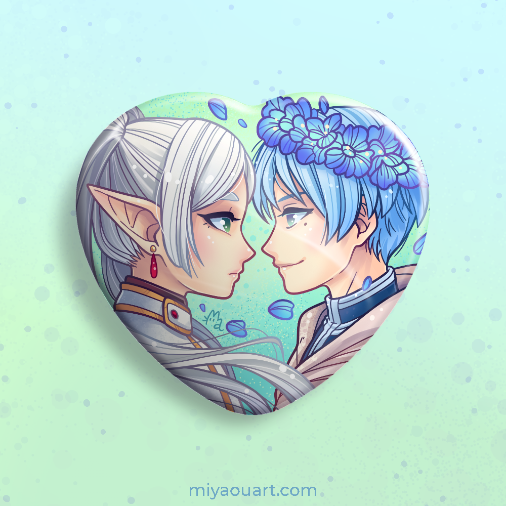 Frieren & Himmel Heart Pin