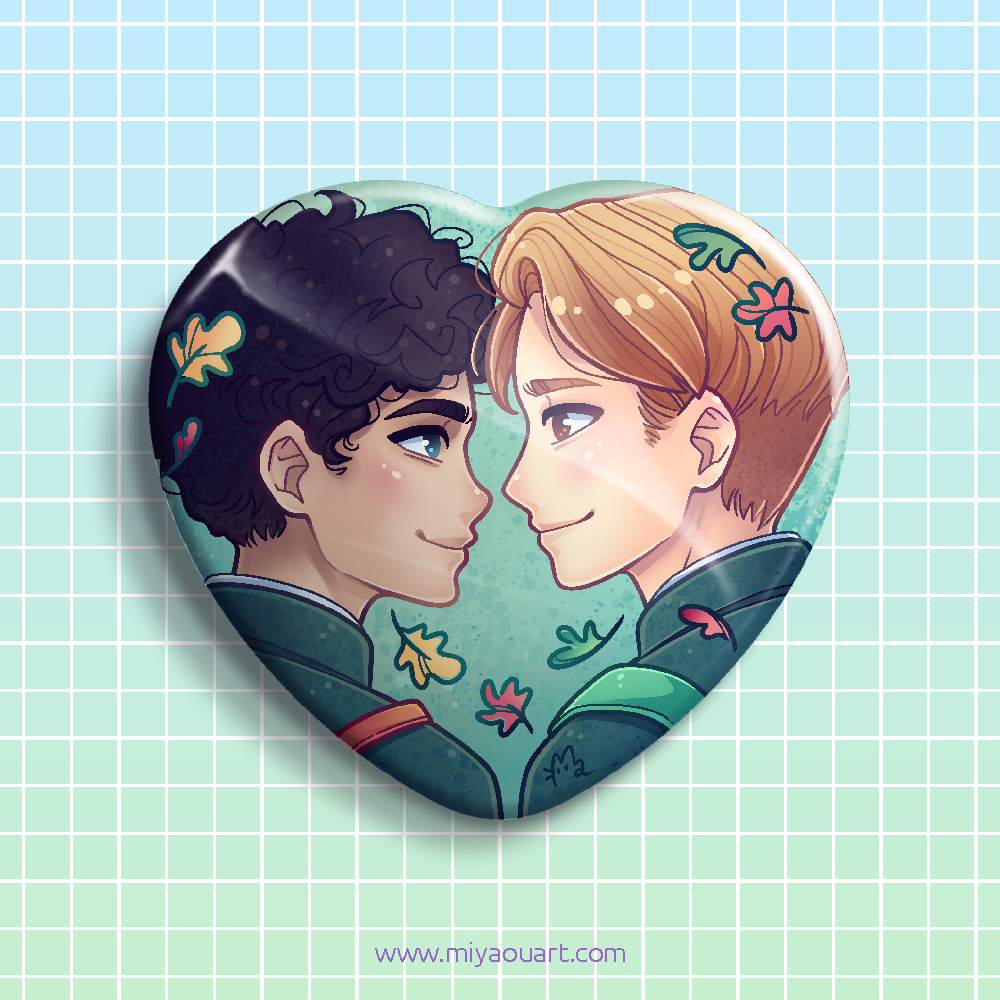 Charlie & Nick Heart Pin