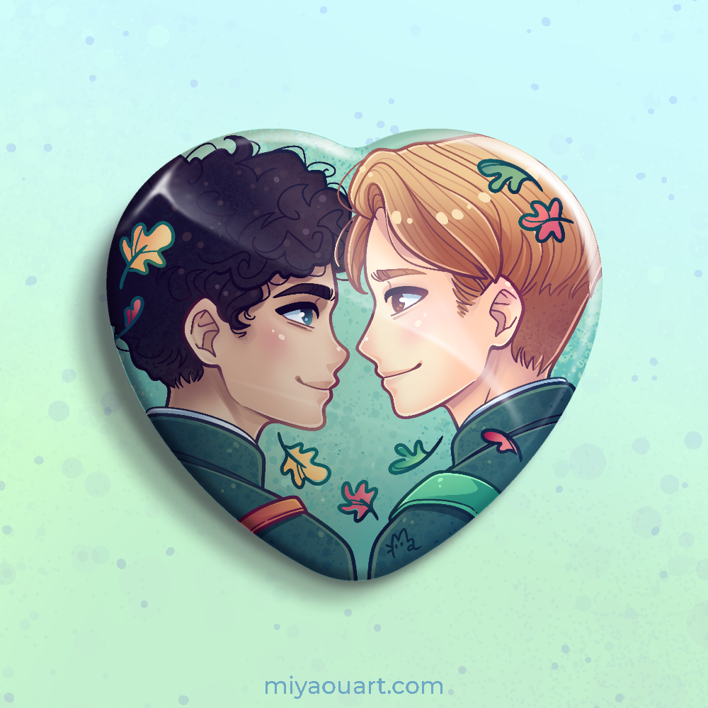 Charlie & Nick Heart Pin