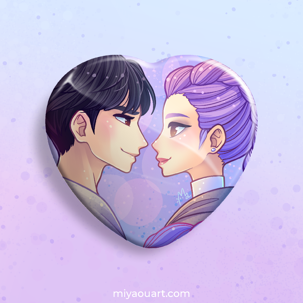 RuJinu Ship Heart Pin
