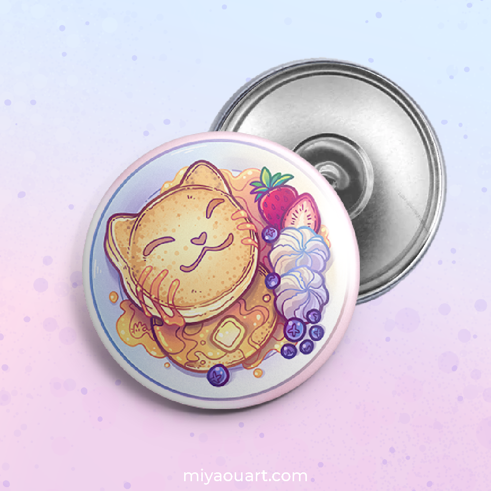 PanCat: Kitty Pancake Buttons