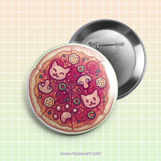 Pawza: Kitty Pizza Buttons