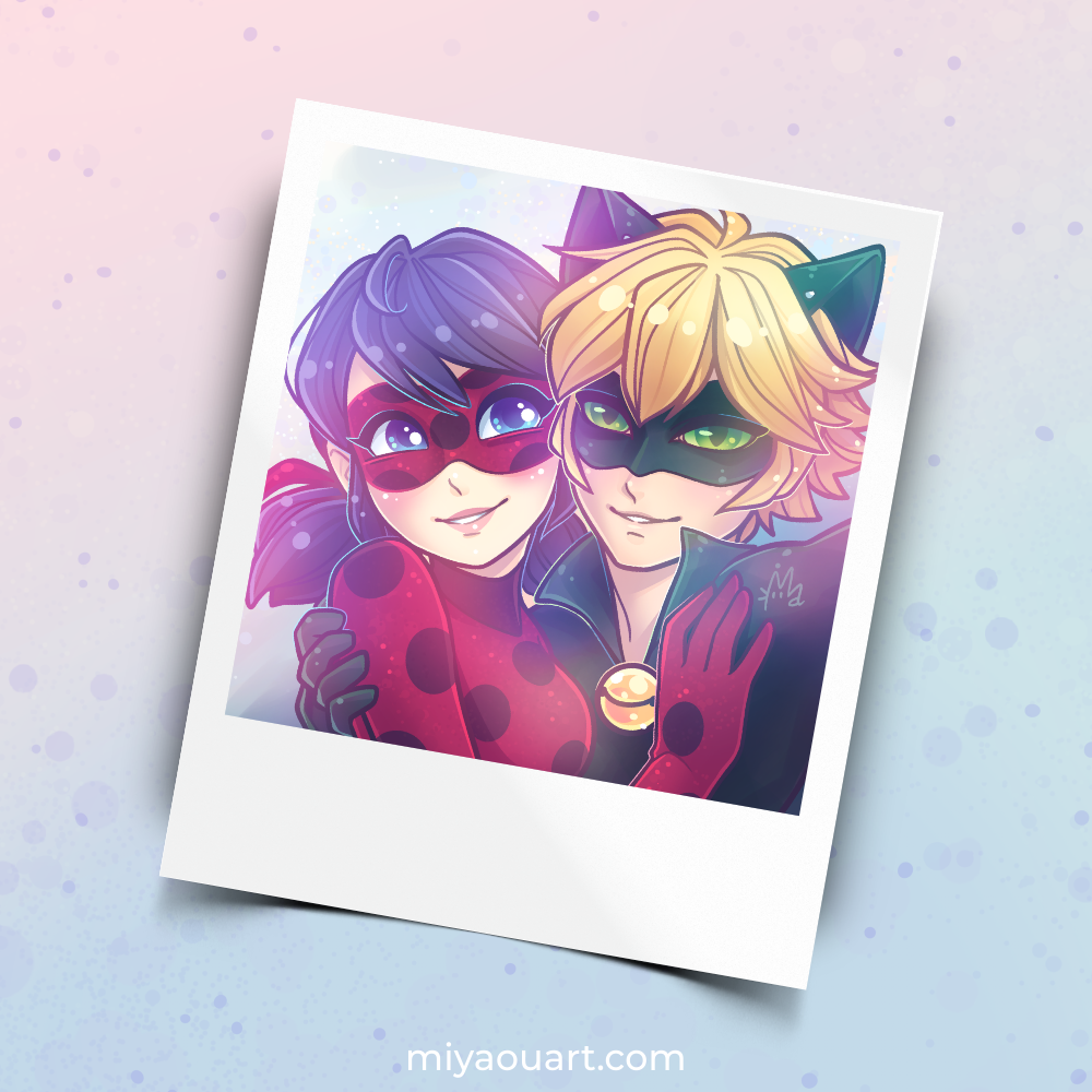 Miraculous LadyNoir Polaroid