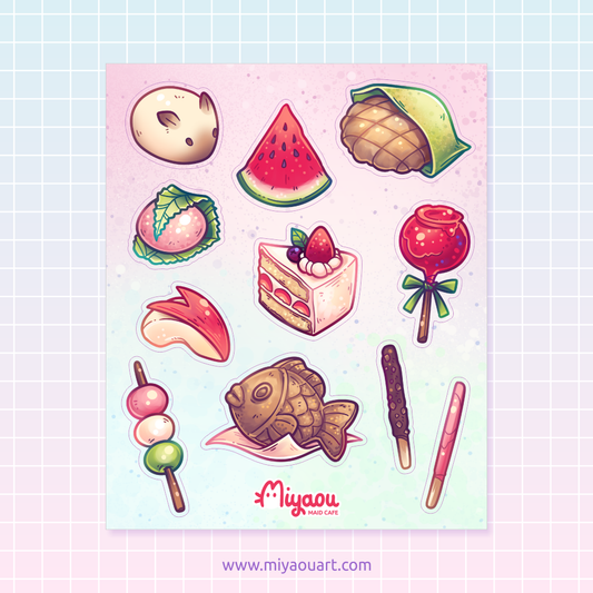 Japanese Sweets Stickersheet