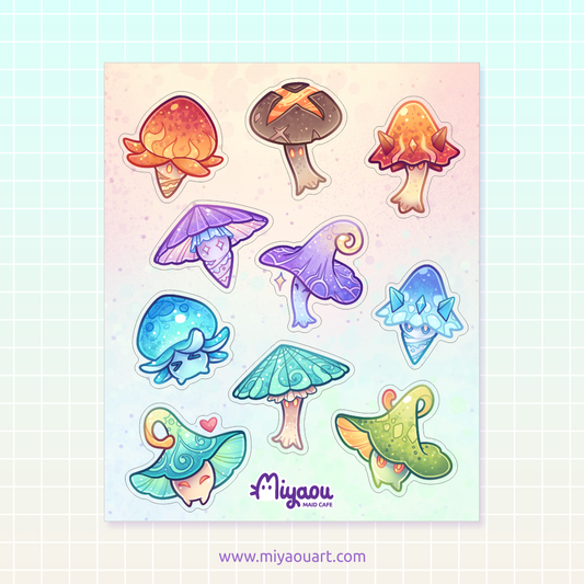 Genshin Fungi Stickersheet