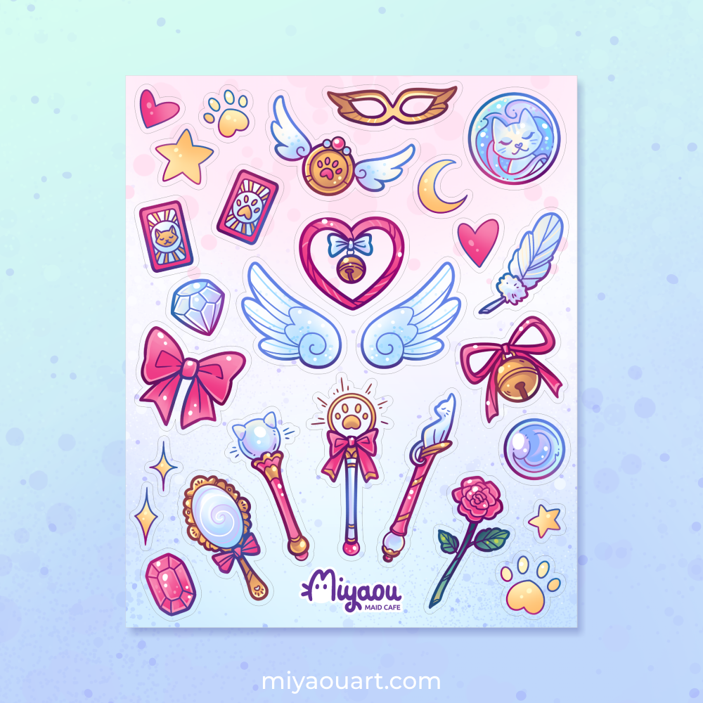 Magical Miyaou Stickersheet