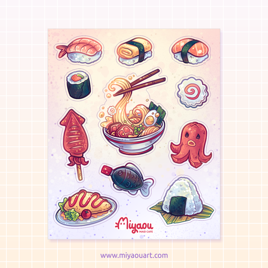 Japanese Dishes Stickersheet