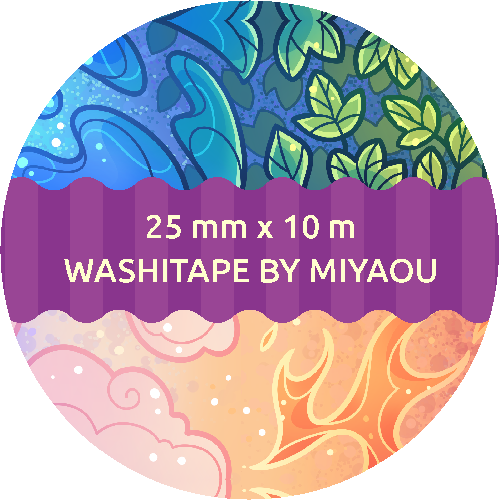 Genshin Elements Washi Tape