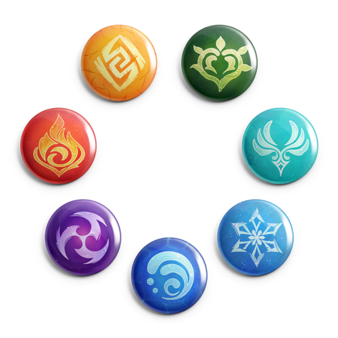 Genshin Elements Pin