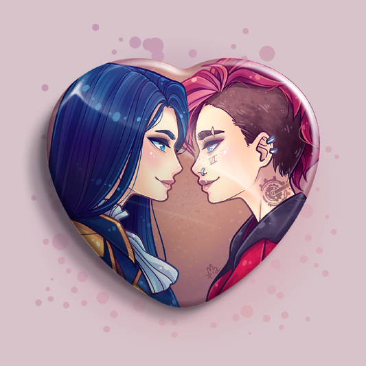 Caitlyn & Vi Ship Heart Pin