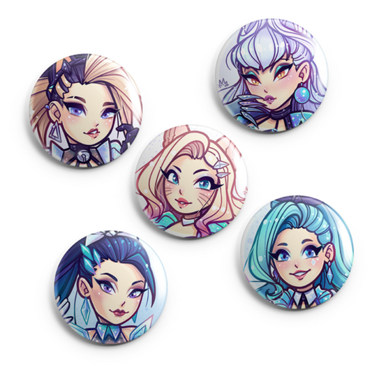 KDA All Out Pin