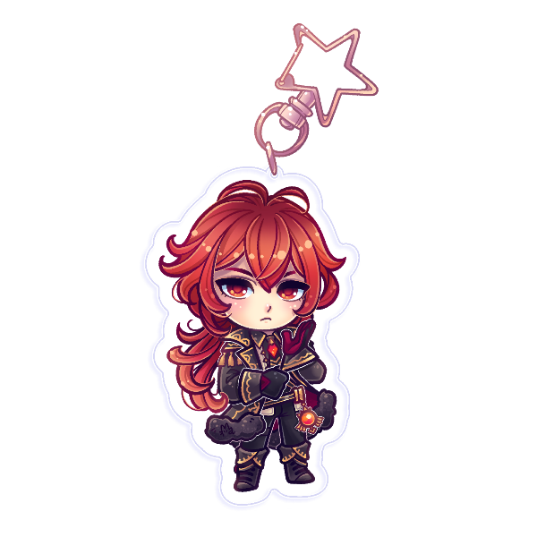 Diluc Chibi Charm