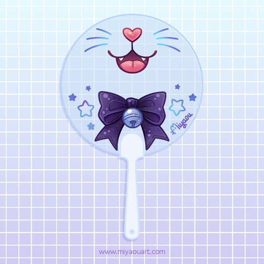 Cat Face Hand Fan (for Selfies)