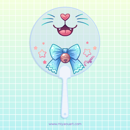 Cat Face Hand Fan (for Selfies)