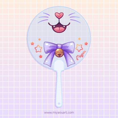 Cat Face Hand Fan (for Selfies)