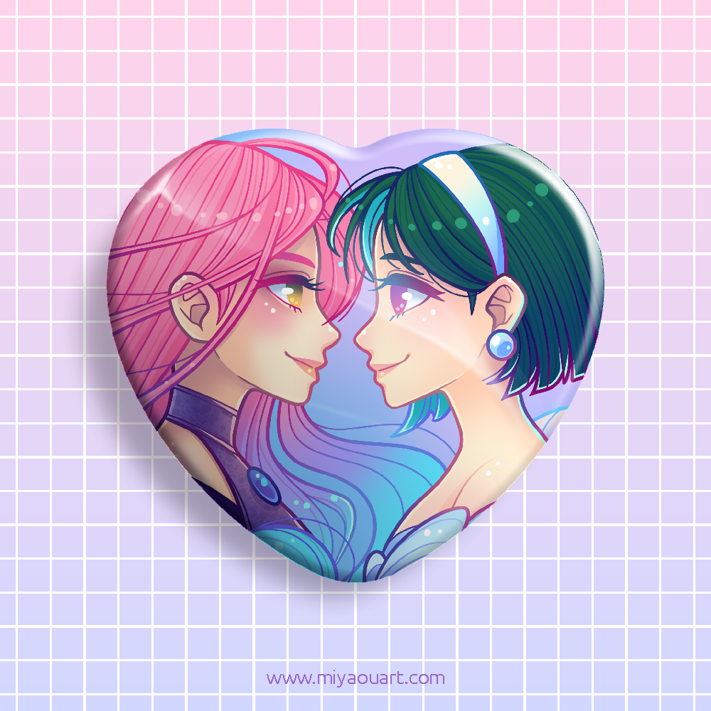 MiziSua Ship Heart Pin