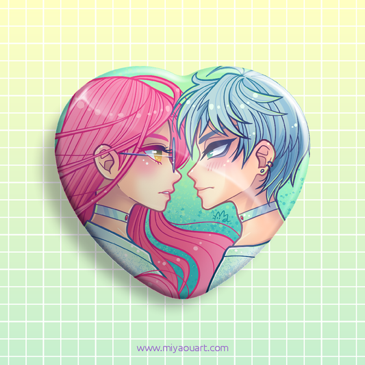 MiziTill Ship Heart Pin