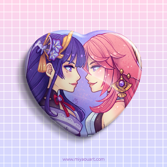 EiMiko Ship Heart Pin