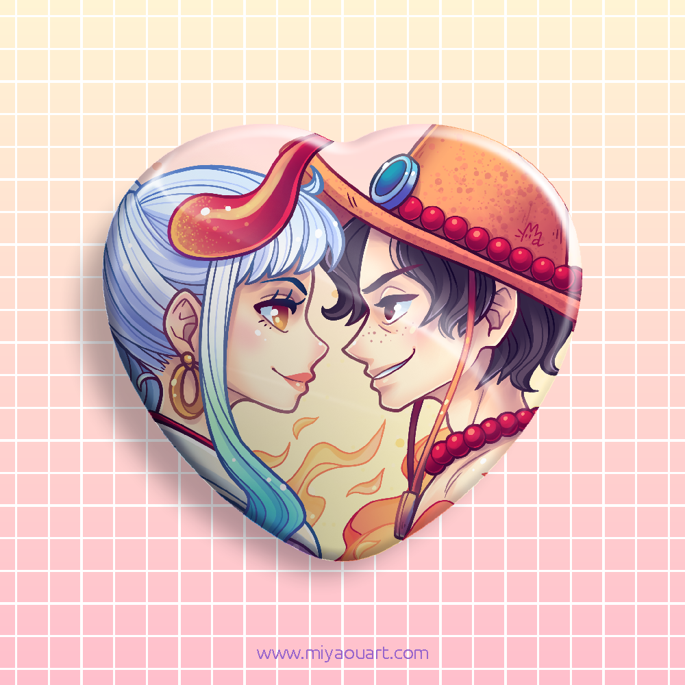 One Piece Ship Heart Pin