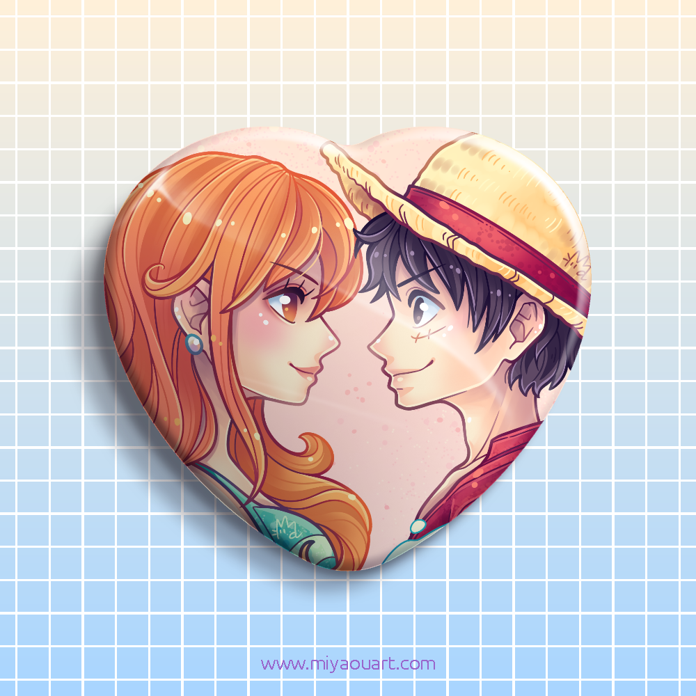 One Piece Ship Heart Pin