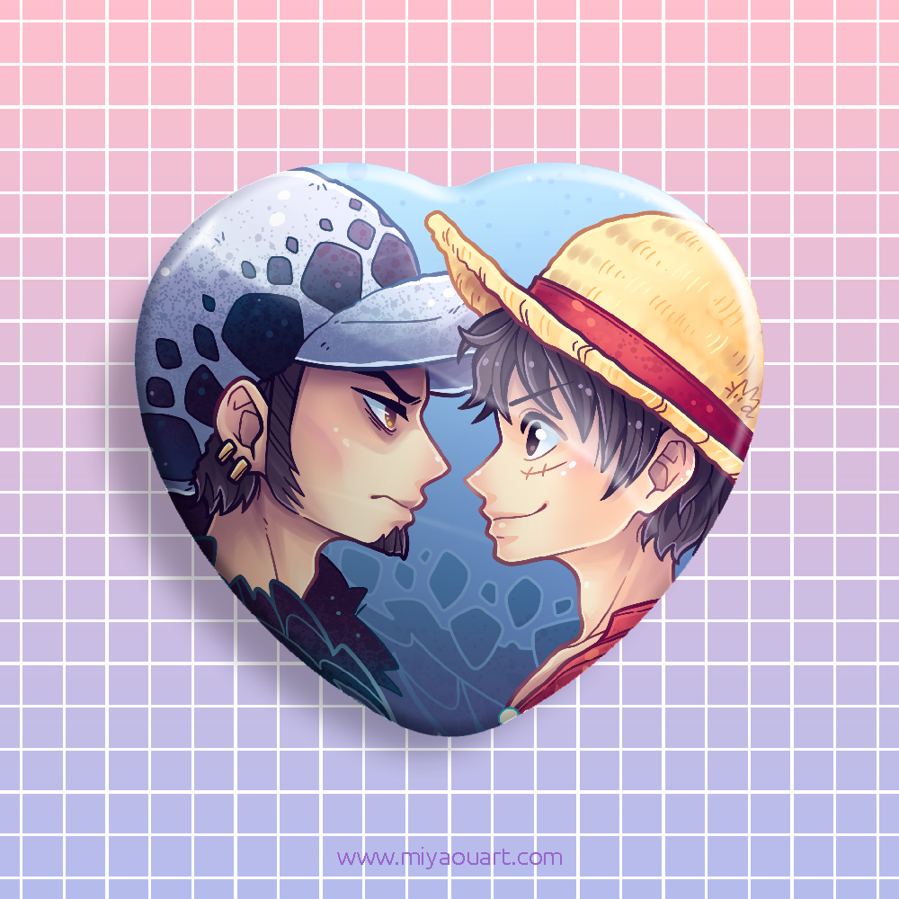 One Piece Ship Heart Pin
