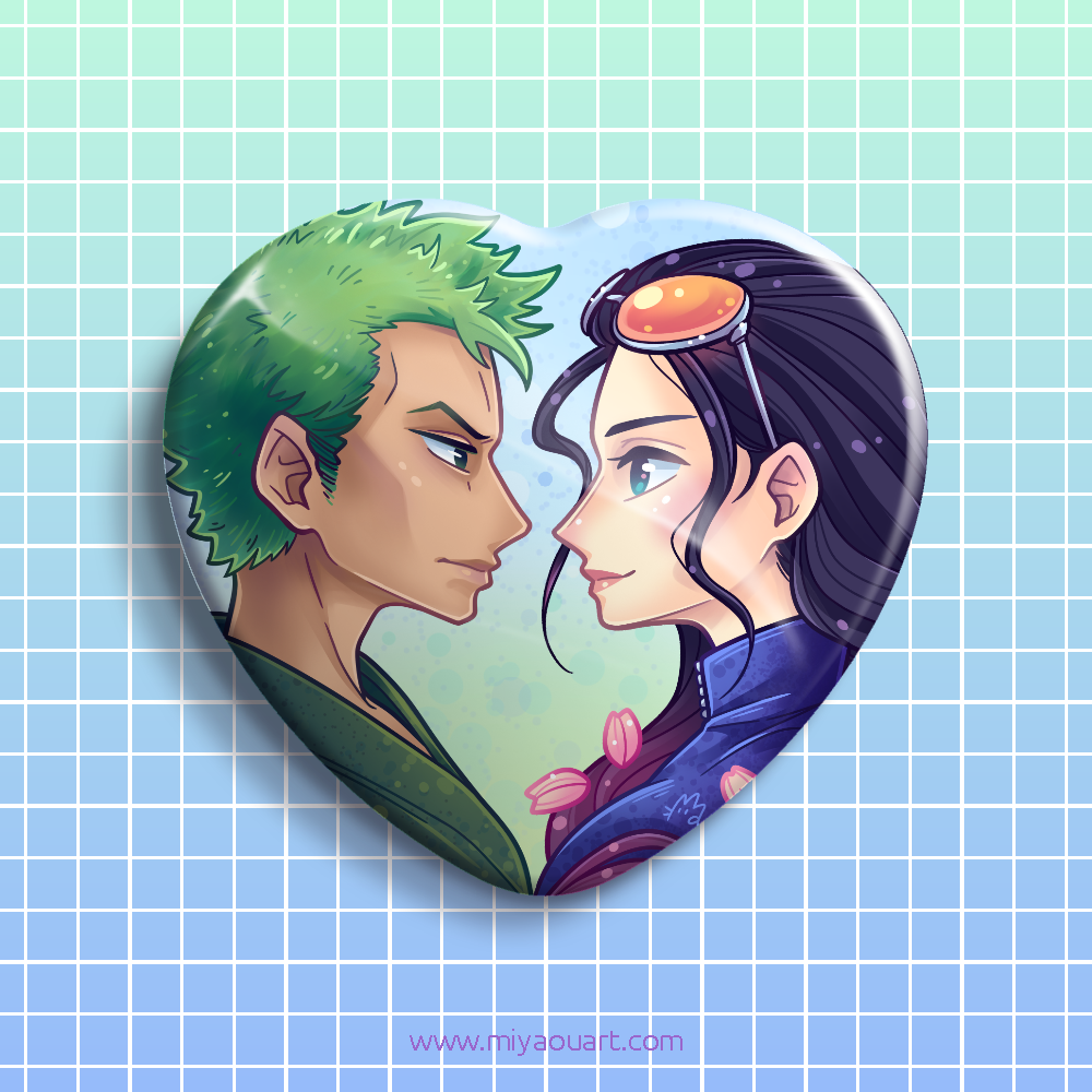 One Piece Ship Heart Pin