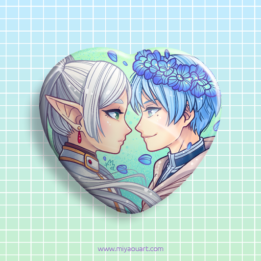 Frieren & Himmel Heart Pin