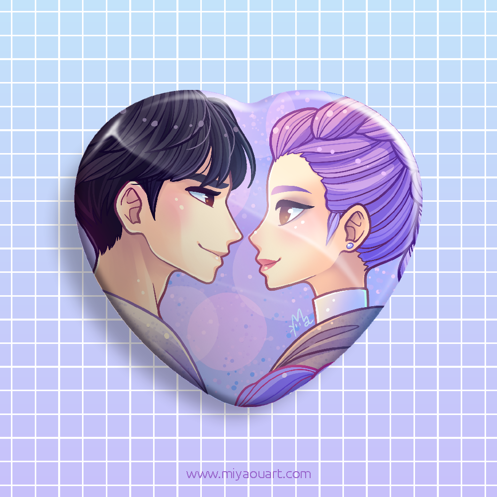 RuJinu Ship Heart Pin