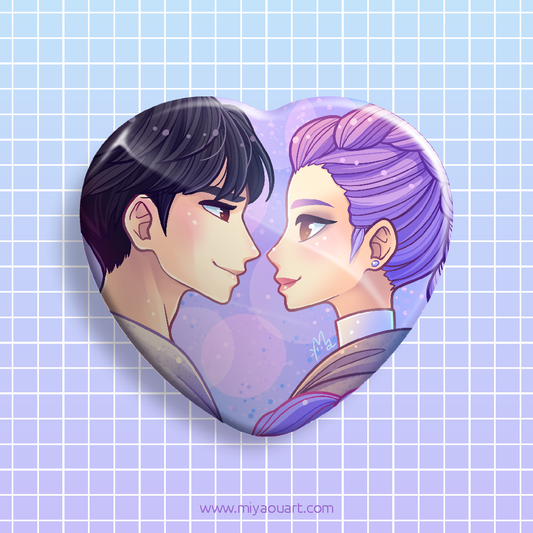 RuJinu Ship Heart Pin