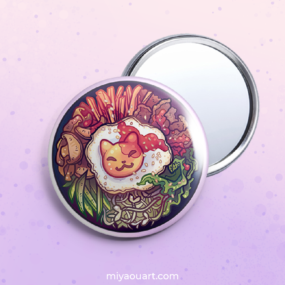 BibimCat: Kitty Bibimbap Buttons
