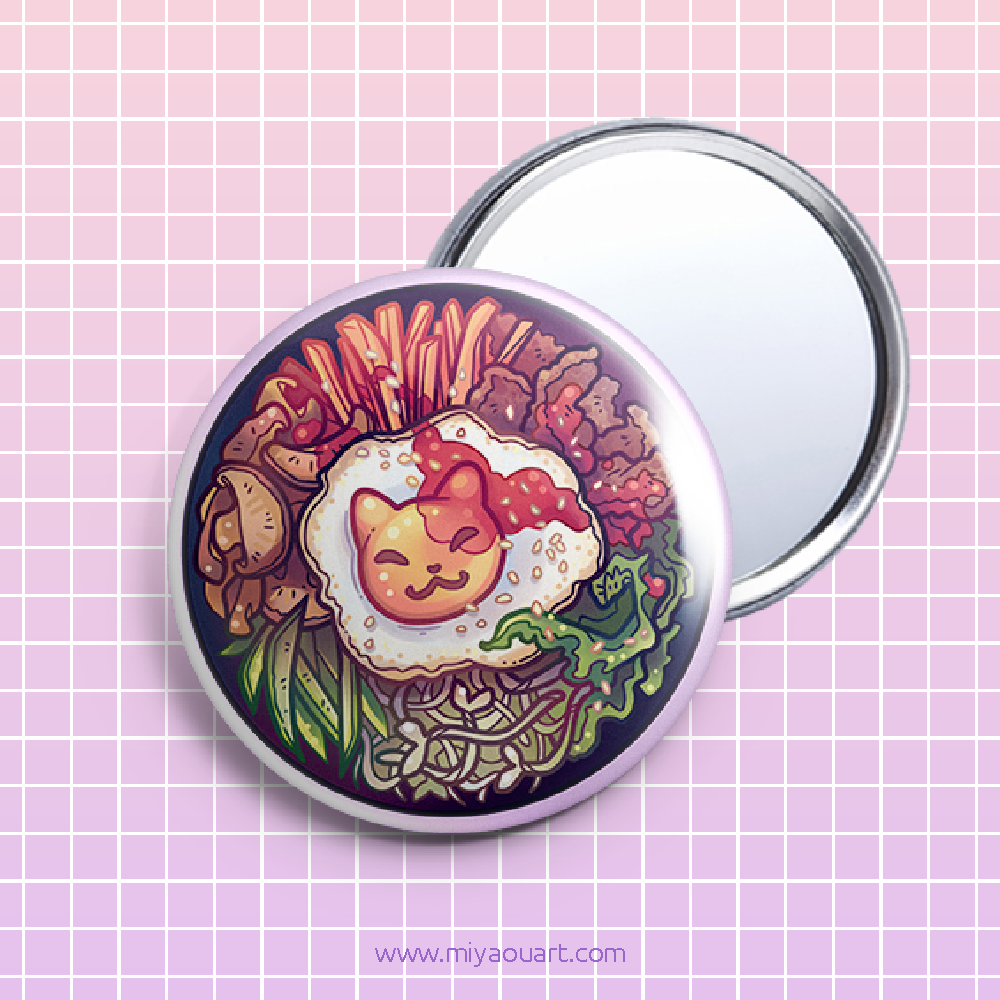 BibimCat: Kitty Bibimbap Buttons