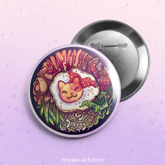BibimCat: Kitty Bibimbap Buttons