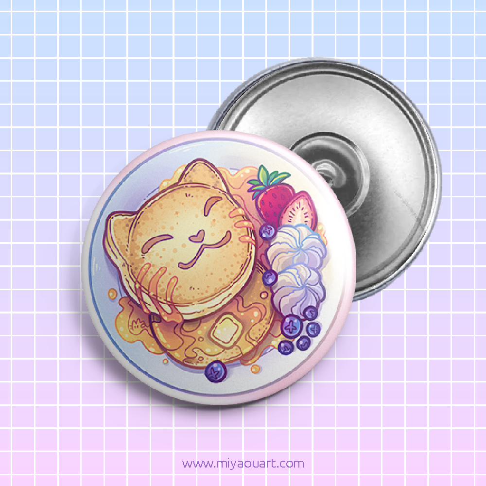 PanCat: Kitty Pancake Buttons