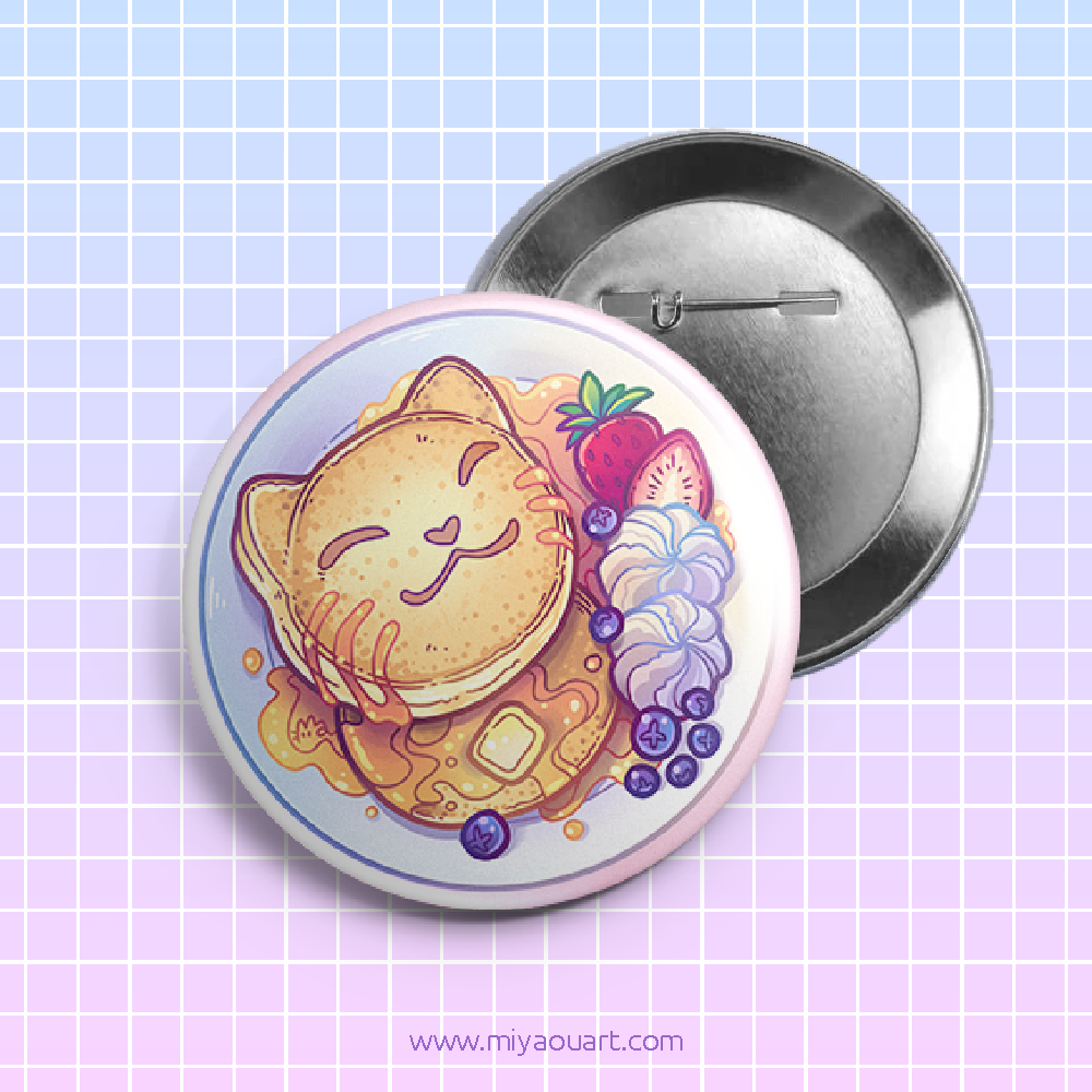 PanCat: Kitty Pancake Buttons