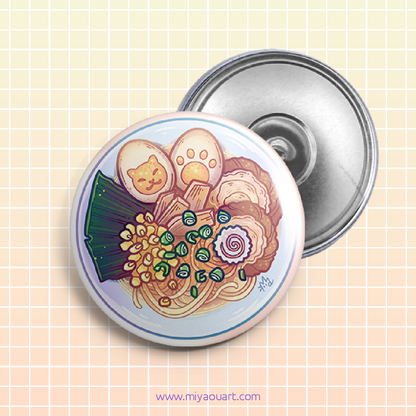 Rameow: Kitty Ramen Buttons
