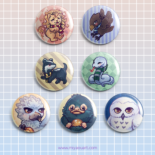 Magical School Pinback Button
