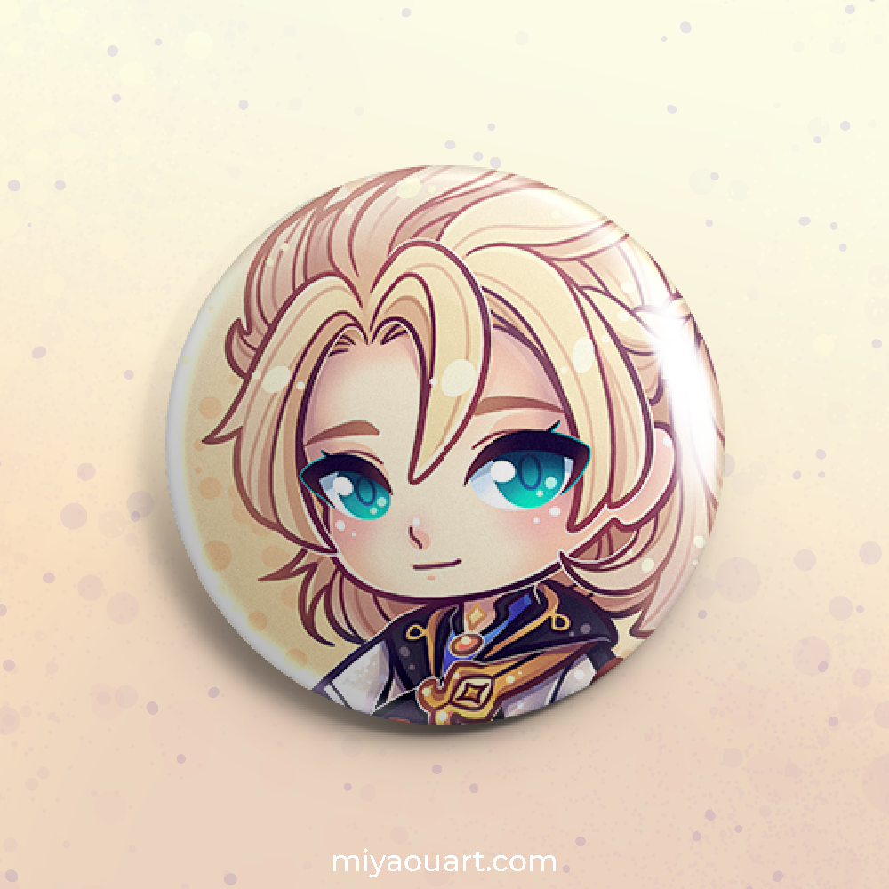 Genshin Chibi Pinback Buttons