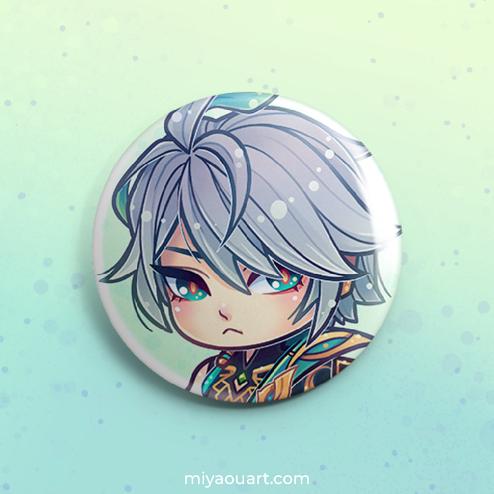 Genshin Chibi Pinback Buttons