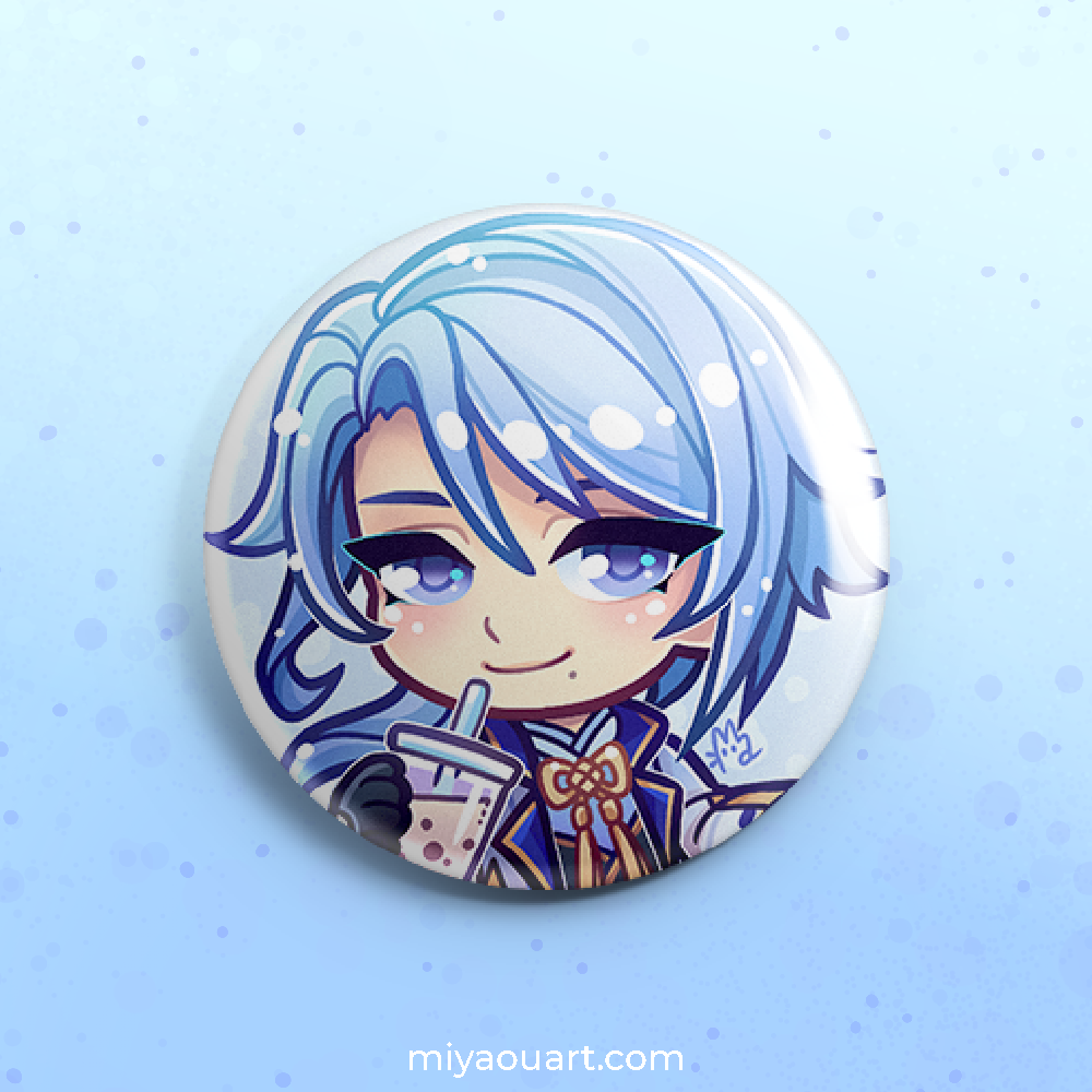 Genshin Chibi Pinback Buttons