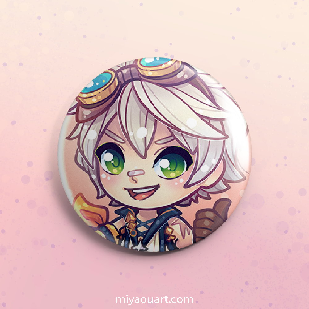 Genshin Chibi Pinback Buttons