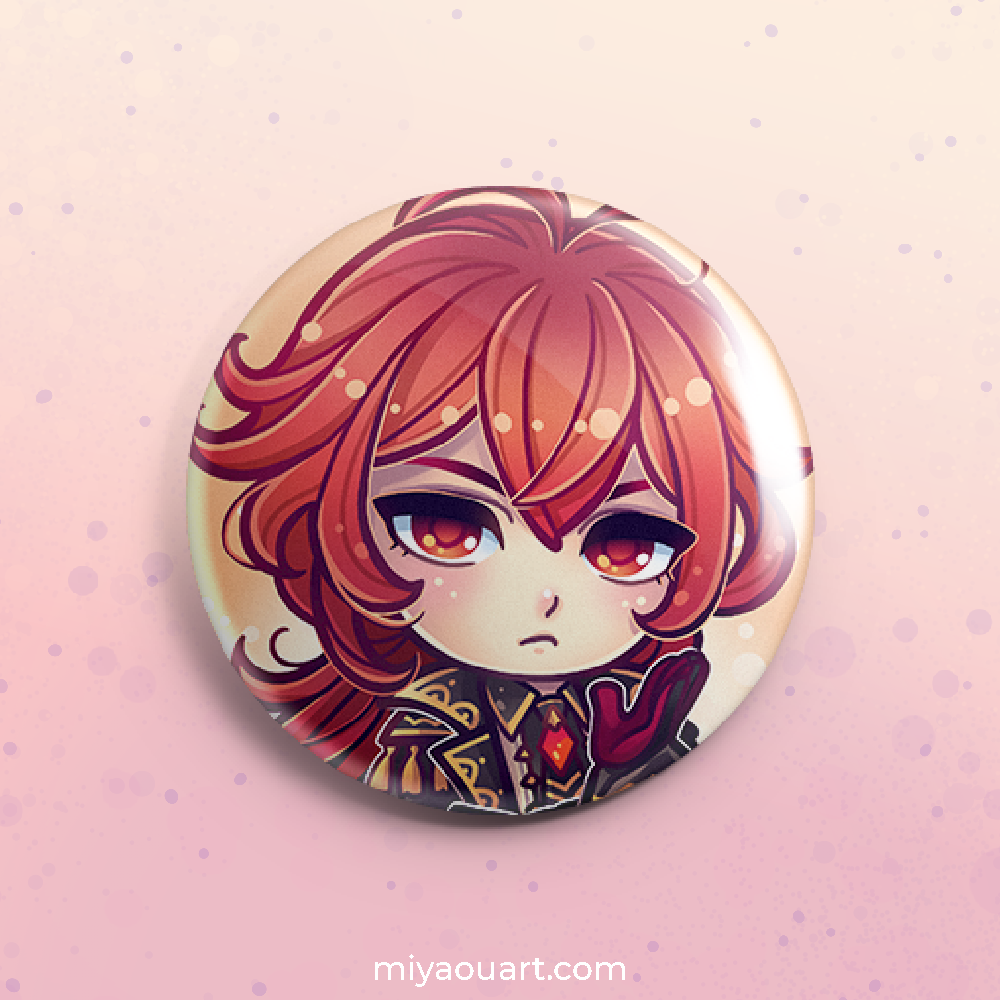 Genshin Chibi Pinback Buttons
