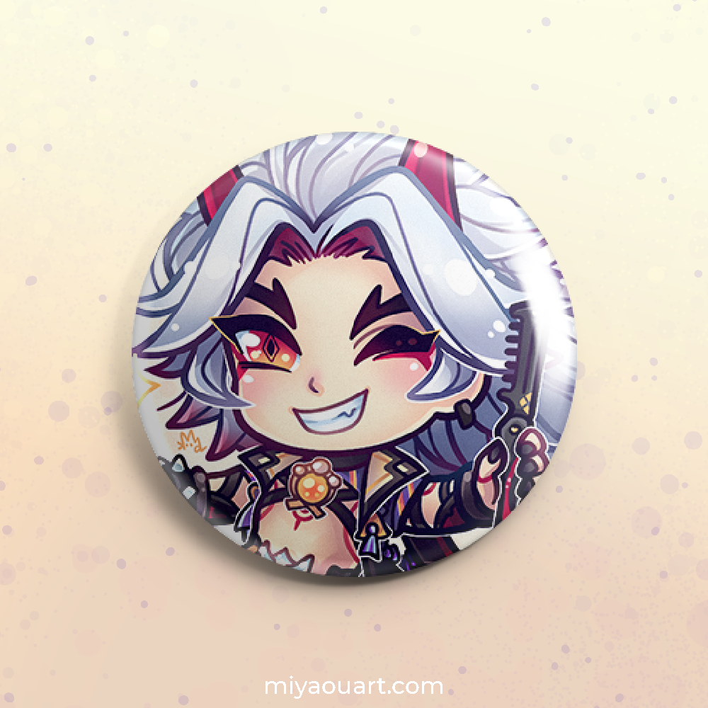 Genshin Chibi Pinback Buttons
