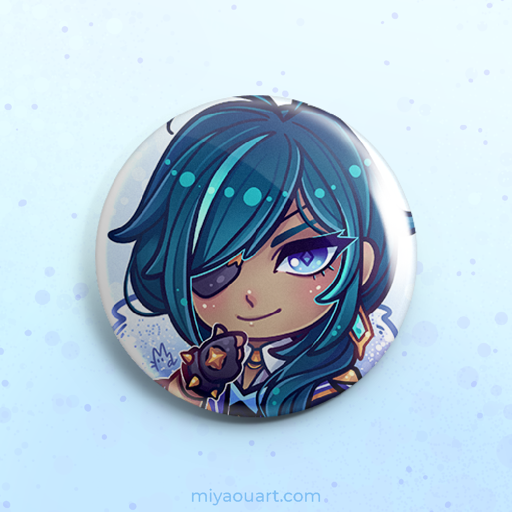 Genshin Chibi Pinback Buttons