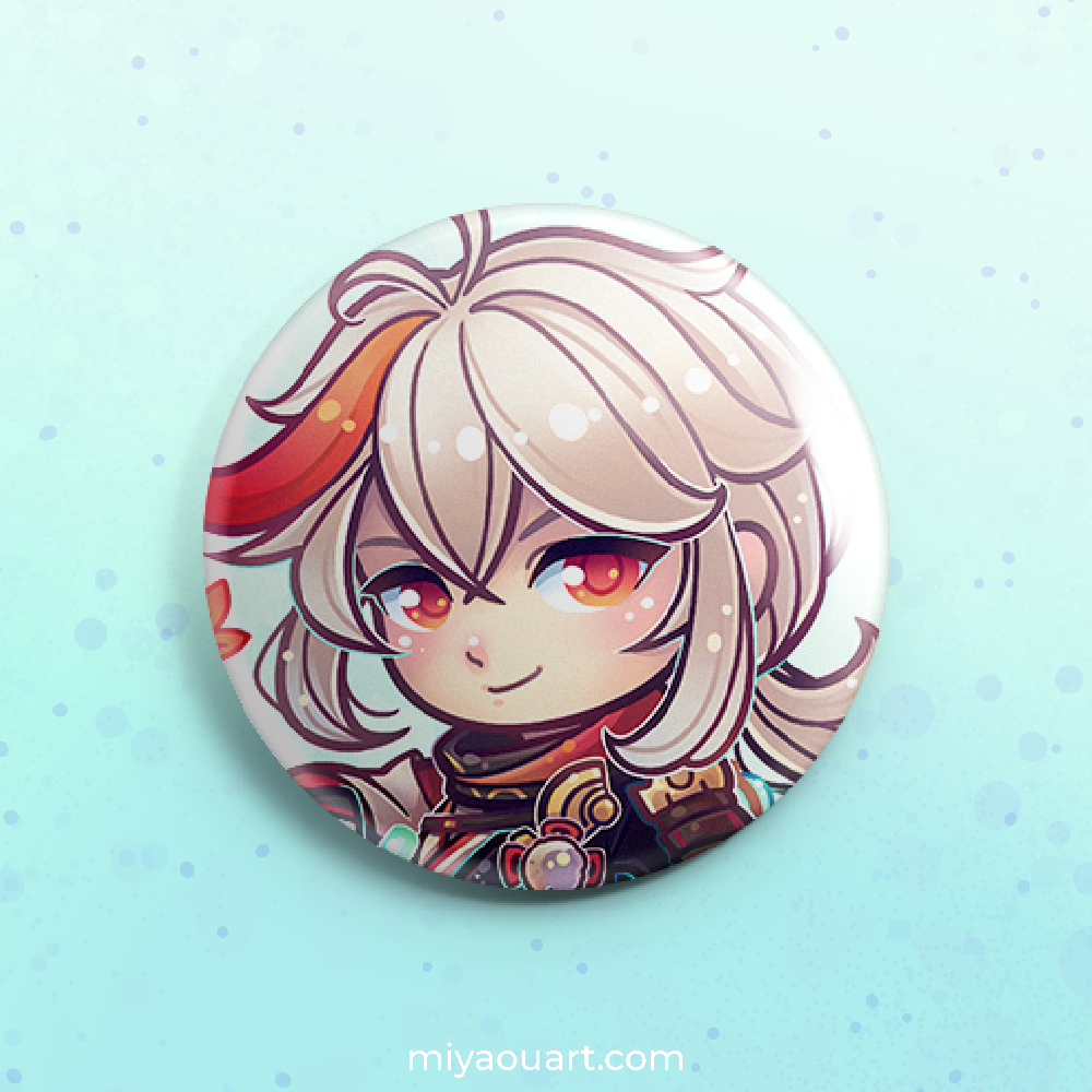 Genshin Chibi Pinback Buttons